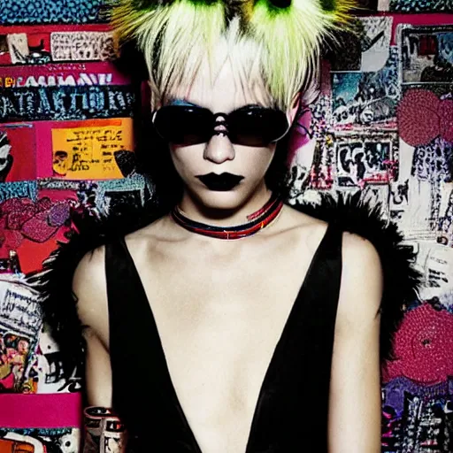 Prompt: Punk girl by Mario Testino