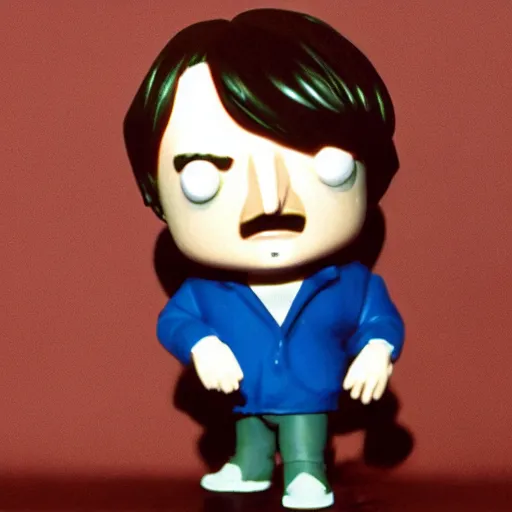Prompt: mark e smith as a funko pop toy