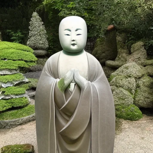 Image similar to photo of a jizo stature in a garden