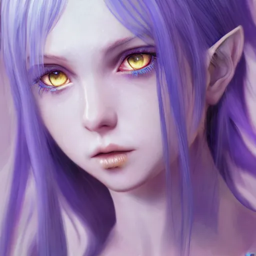 Image similar to portrait of young girl hybrid dragon, blue hair, long hair, highly detailed 3D render, 8k, rpg concept art character, jrpg character, manga, anime, video game character, concept art, by Yoshitaka Amano