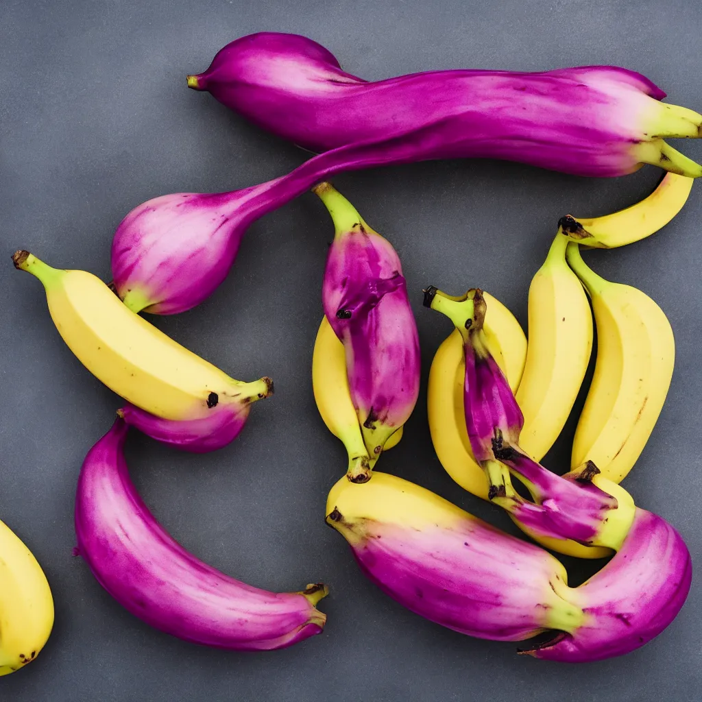 Prompt: banana that resembles dragon fruit, hyper real, food photography, high quality