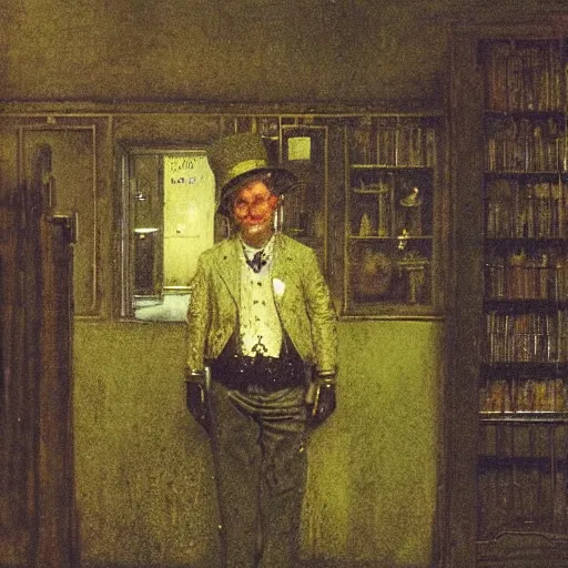 Image similar to A character by John Atkinson Grimshaw