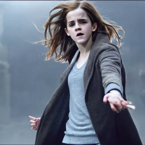 Prompt: emma watson as hermione granger falling under a love spell