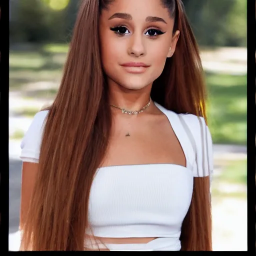 Prompt: Ariana Grande in the style of Denning, Guy