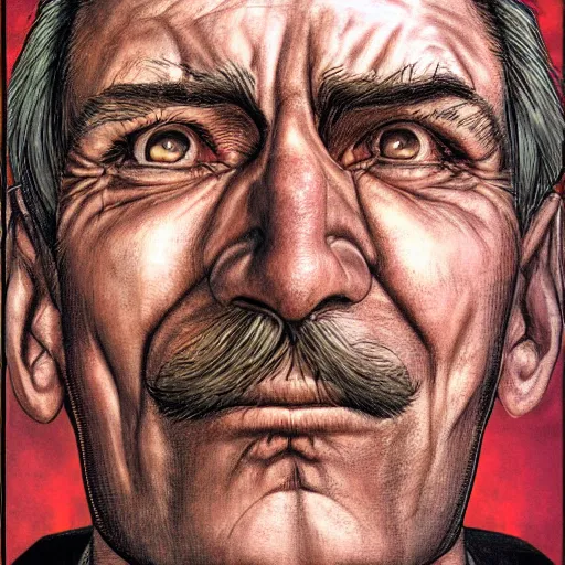 Image similar to a face on portrait of an engineer, by glenn fabry and jason edminston