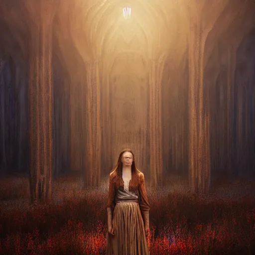 Image similar to majestic gracious labyrinth portrait, mysterious atmospheric lighting, elysian fields, painted, intricate, volumetric lighting, beautiful, rich deep colours masterpiece, golden hour, golden ratio, sharp focus, ultra detailed, by leesha hannigan, ross tran, thierry doizon, kai carpenter, ignacio fernandez rios