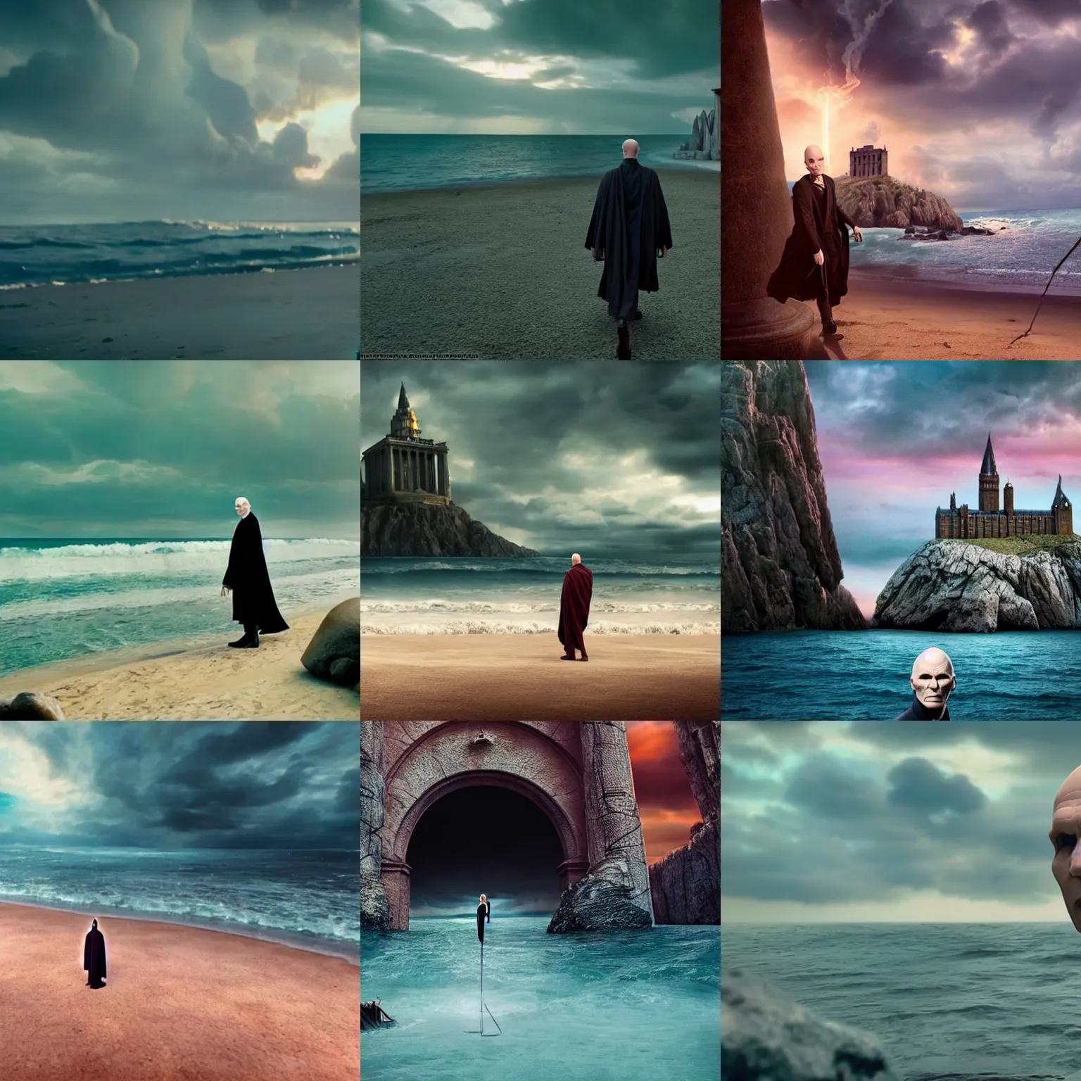 Prompt: lord voldemort on vacation, cinematic establishing shot, magical colours and atmosphere, perfect coherent composition, super realistic, professional photography 1 6 k