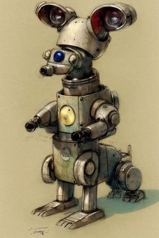 Image similar to (((((1950s robot dog . muted colors.))))) by Jean-Baptiste Monge !!!!!!!!!!!!!!!!!!!!!!!!!!!