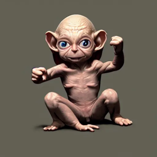 Prompt: Baby Gollum