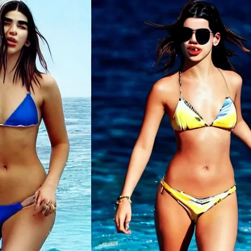 Image similar to dua lipa in bikini