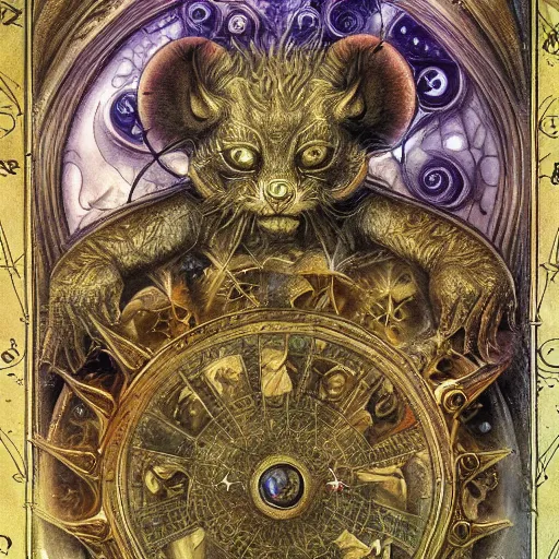 Image similar to detailed and sharp leo zodiac artwork, mystic style, detailed, 8 k, detailed, symmetrical, by brian froud