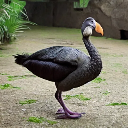 Image similar to real photograph of a dodo bird in a zoo