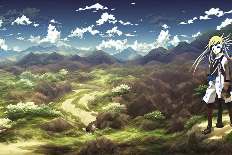 Image similar to mushoku tensei landscape art