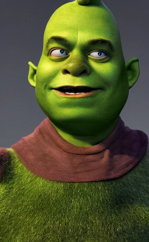 Image similar to elon musk mutates in shrek as a result of a bio - experiment, photorealistic, photo, realistic, 8 k, hdr, high quality, high resolution, detailed, 8 k quality, 8 k resolution