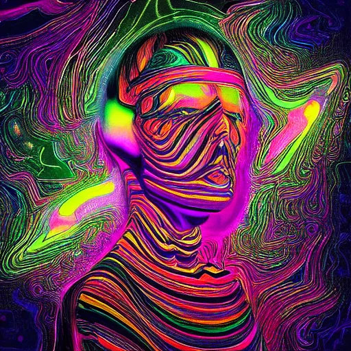 Image similar to “psychedelic logic death, digital art trending on artstation”