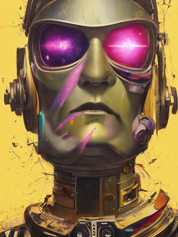 Prompt: art portrait of buzz lightyear,8k,by tristan eaton,Stanley Artgermm,Tom Bagshaw,Greg Rutkowski,Carne Griffiths,trending on DeviantArt,face enhance,hyper detailed,minimalist,cybernetic, android, blade runner,full of colour,