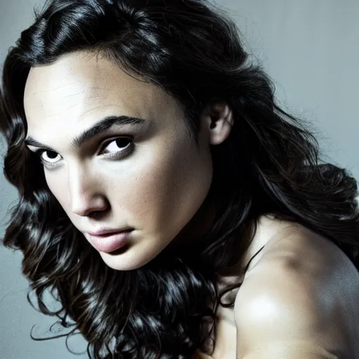 Prompt: portrait of gal gadot, by ian francis