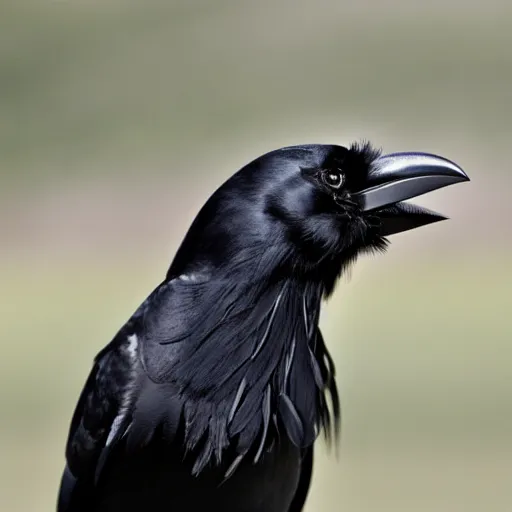 Prompt: a photo of a crow wearing a wig of luxurious, long blonde hair. the crow looks fabulous and she knows it.