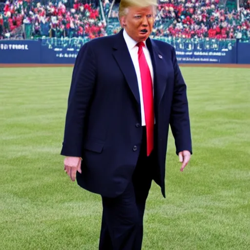 Image similar to Donald Trump in a Russian baseball uniform