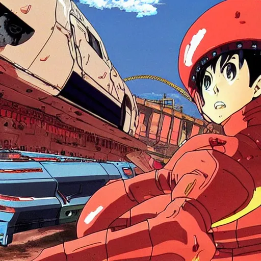 Prompt: still from akira anime sequel
