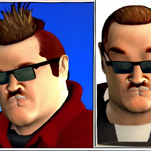 a photo of claude speed ( from gta 3 ), Stable Diffusion