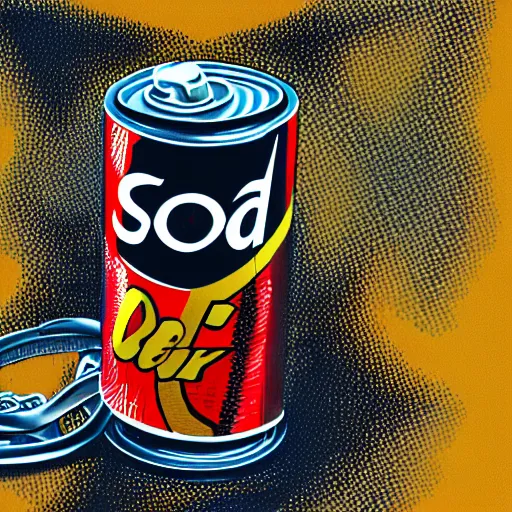 Prompt: 8 k capture scan of soda can in style of half - life, high textured, conceptual, intricate detailed painting, illustration sharp detail, manga 1 9 9 0