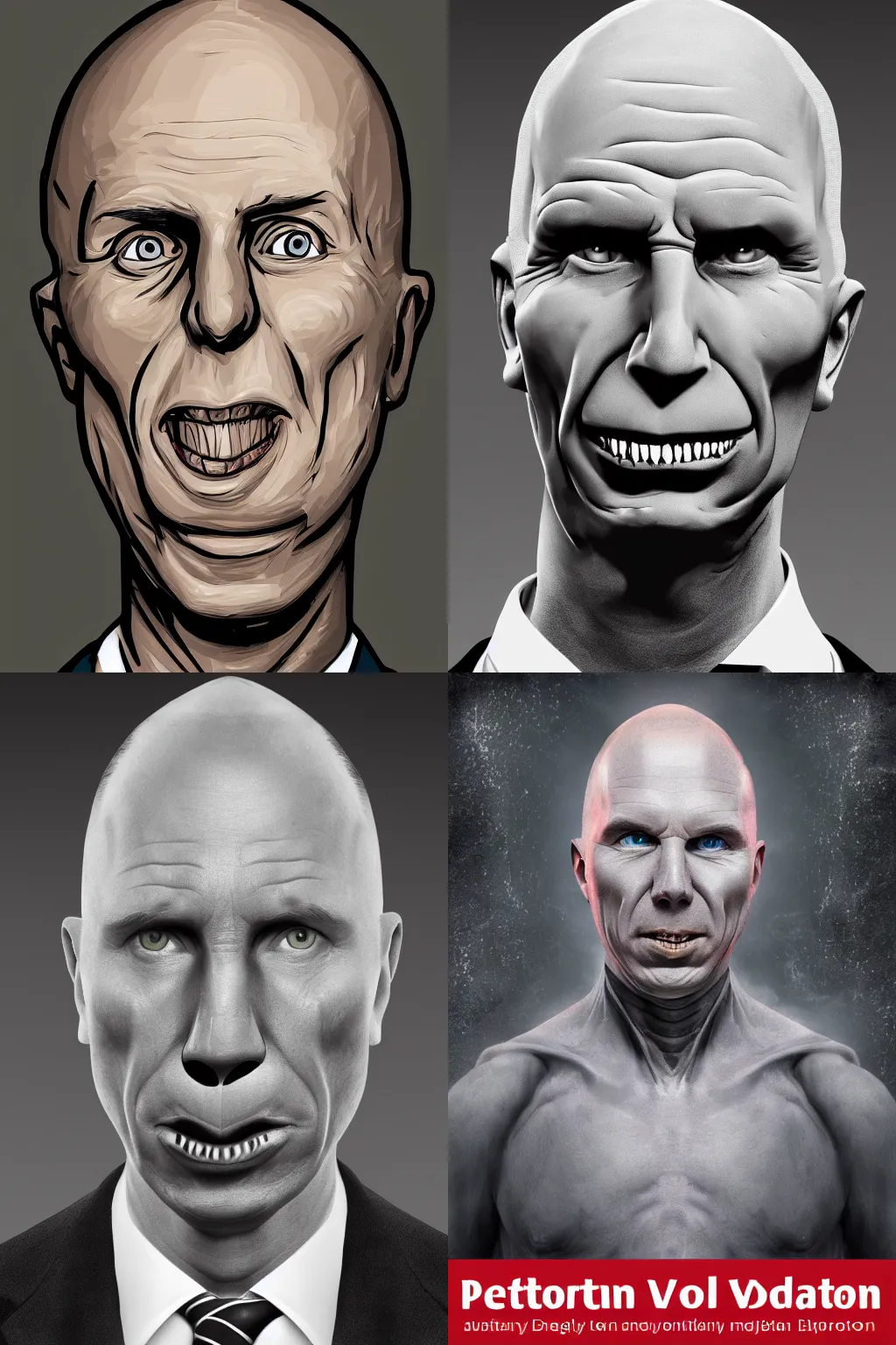 Prompt: Peter Dutton as Lord Voldemort, digital artwork, intricate and highly detailed, 4k