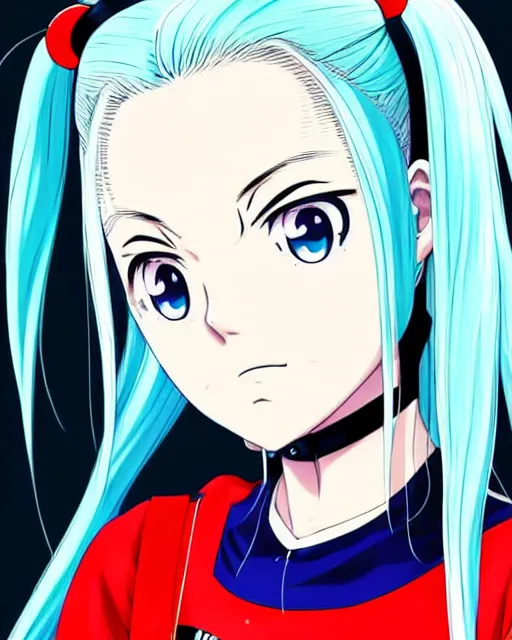 Prompt: Anime as Margot Robbie cute-fine-face, pretty face, surprised realistic shaded Perfect face, fine details. Anime. as Harley Quinn Suicide Squad; classic anime from 1990 nichijou realistic shaded lighting by Ilya Kuvshinov katsuhiro otomo ghost-in-the-shell, magali villeneuve, artgerm, rutkowski, WLOP Jeremy Lipkin and Giuseppe Dangelico Pino and Michael Garmash and Rob Rey