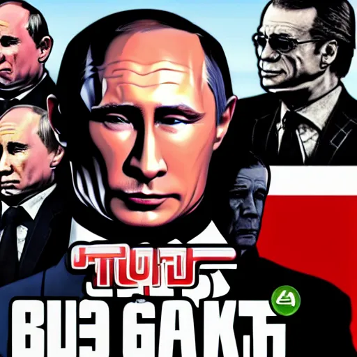 Image similar to Putin in GTA art style