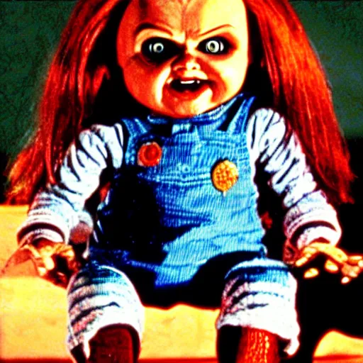 Prompt: Chucky the killer doll from the movie Child's Play