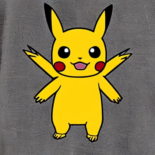 Image similar to a cross between pikachu, and charmander
