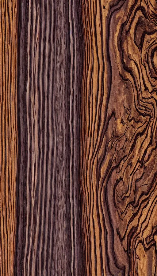 Prompt: Ziricote Purple hue hardwood, black growth rings landscape grain figure quartersawn ray flakes interlocked grain texture luster iridescence diffuse porous endgrain, radial large pores, sporadic tyloses perenchyma vasicentric Close up of exotic ziricote wood, landscape grain patterned rock crystal on wood Alexandre-Isidore Leroy De Barde purple geode druzy displayed on ziricote exotic wood Hyperrealistic, wood and crystal still life in the style of Alexandre-Isidore Leroy De Barde and Giuseppe Arcimboldo and Peder Mørk Mønsted,