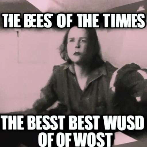 Prompt: the best of times, the worst of times