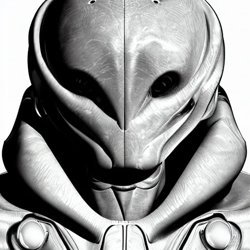 Prompt: profile picture of a martian alien, highly detailed, photorealistic