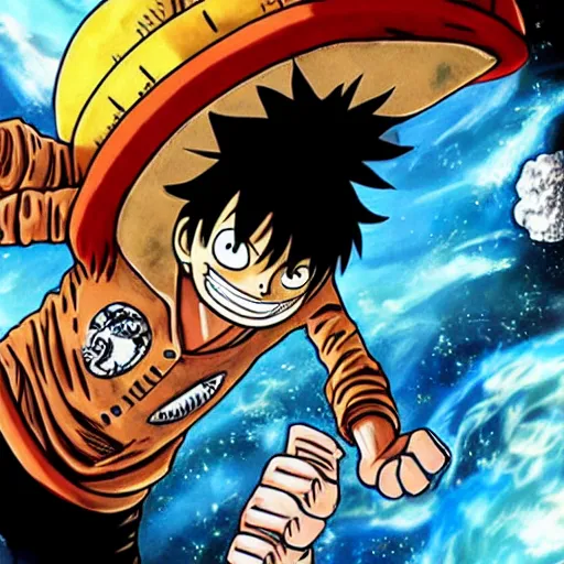 Image similar to luffy in space by Eiichiro Oda