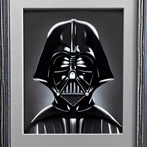 Image similar to giger, darth vader