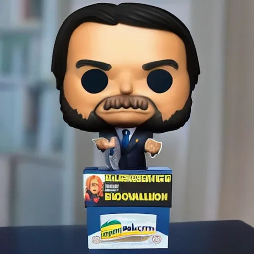 Prompt: President Bolsonaro Funko pop