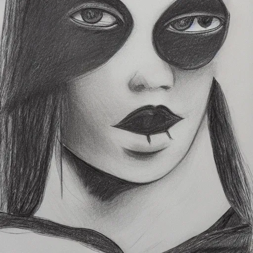 Prompt: b + w drawing by finlay patrick duffill