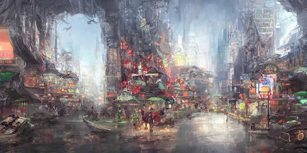 Image similar to concept art guangzhou china by g liulian