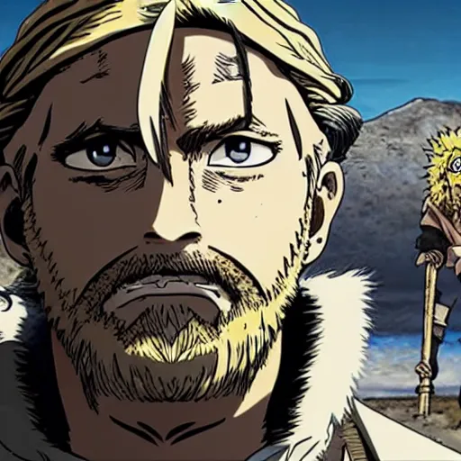 Prompt: thorkell from vinland saga anime in breaking bad