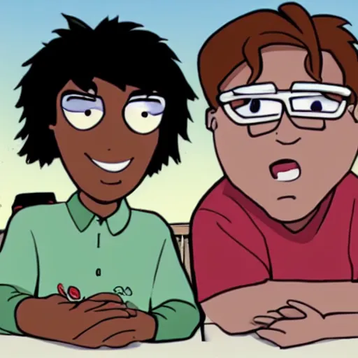 Prompt: coo and justy new animated series