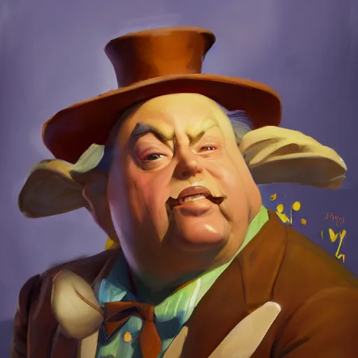 Image similar to greg manchess portrait painting of tweedles from alice in wonderland as overwatch character, medium shot, asymmetrical, profile picture, organic painting, sunny day, matte painting, bold shapes, hard edges, street art, trending on artstation, by huang guangjian, gil elvgren, ruan jia, randy vargas, greg rutkowski