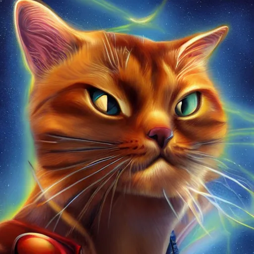 Image similar to captain cat, digital Painting, ultra detailed, artstation, quality