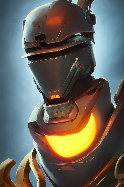 Image similar to epic mask helmet robot ninja portrait stylized as fornite style game design fanart by concept artist gervasio canda, behance hd by jesper ejsing, by rhads, makoto shinkai and lois van baarle, ilya kuvshinov, rossdraws global illumination radiating a glowing aura global illumination ray tracing hdr render in unreal engine 5