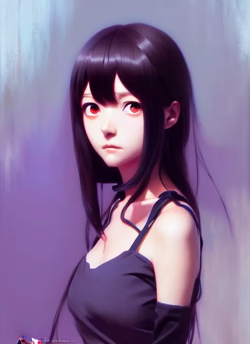 Image similar to kirari momobami, fine detail, anime, realistic shaded lighting, poster by ilya kuvshinov katsuhiro otomo, magali villeneuve, artgerm, jeremy lipkin and michael garmash and rob rey, enjoy herself