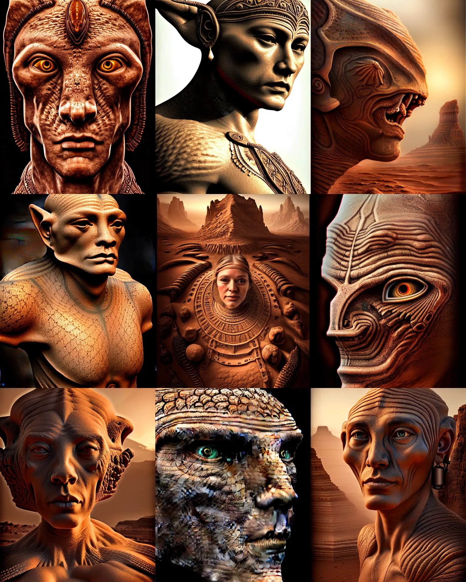 Prompt: thark portrait, ultra realistic, wide angle, intricate details, john carter mars artifacts, highly detailed by