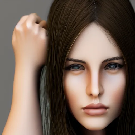 Image similar to beautiful girl, full body, full body, high detail of the face, 1 / 8, hyper - realistic, 4 k, style by elizabeth elder