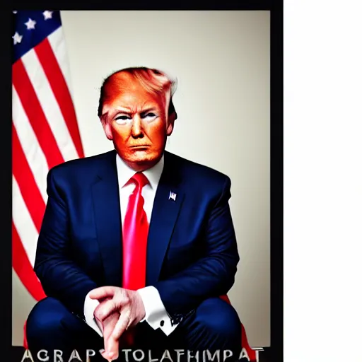 Image similar to donald trump!!!!! portrait red hair!!!!!!! studio photograph