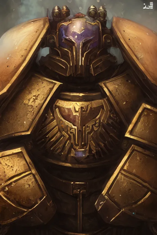 Image similar to armor portrait heros warhammer 4 0 k horus heresy fanart - the primarchs emperor by johannes helgeson animated with vfx concept artist & illustrator global illumination ray tracing hdr fanart arstation zbrush central hardmesh 8 k octane renderer comics stylized