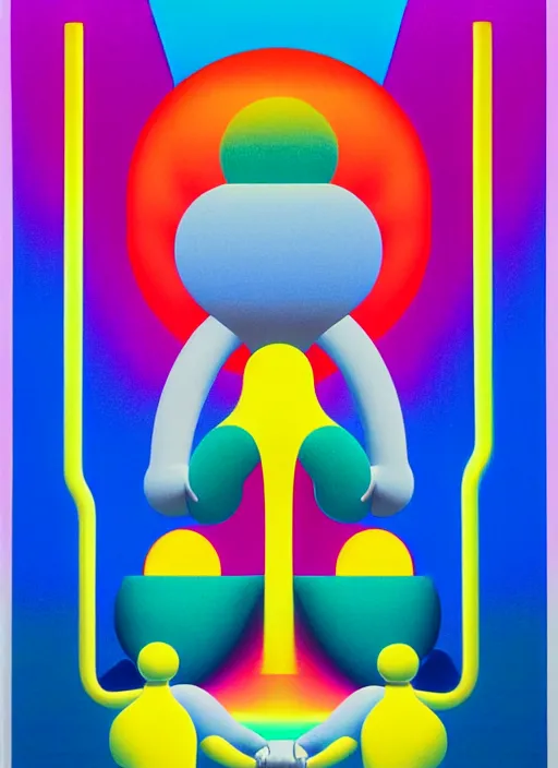 Image similar to mirror by shusei nagaoka, kaws, david rudnick, pastell colours, airbrush on canvas, cell shaded, 8 k